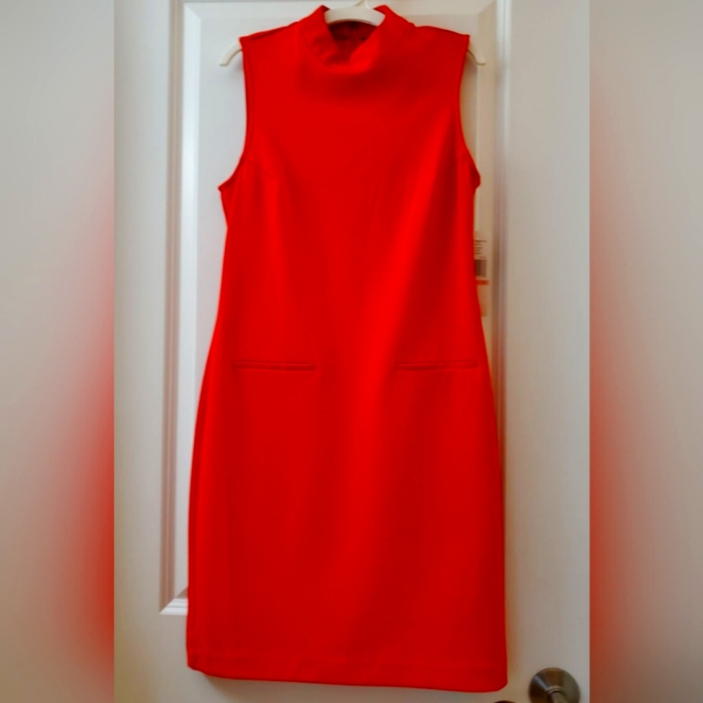 Sharagano Orange Dress